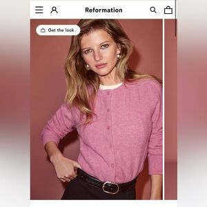 Reformation Rose Cardigan Sweater